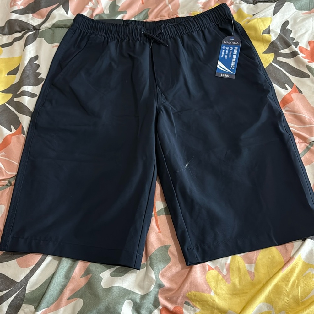 Nautica Boys Black Long Shorts